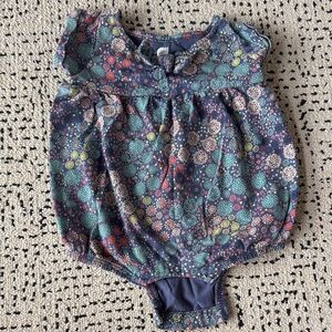 Tea Collection Floral Romper